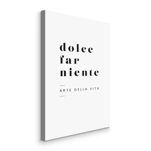 Tableau  Inscription décorative sur la douce paresse