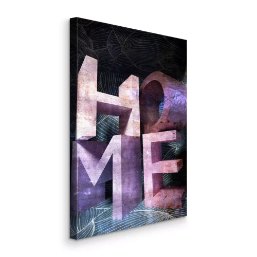 Tableau  L'inscription « maison » dans un style géométrique