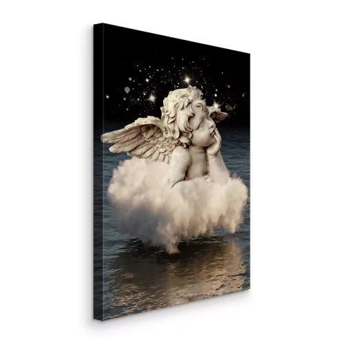Tableau  Un ange sur un nuage au-dessus de l'eau
