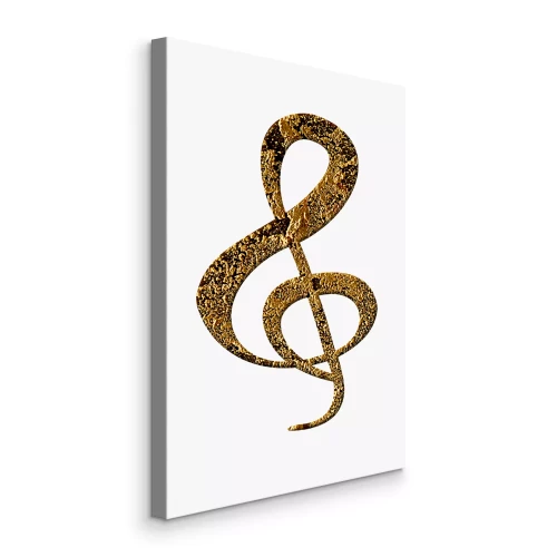 Tableau  Une note brillante est un symbole de musique