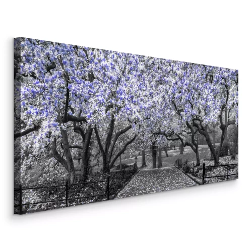 Tableau  Des magnolias aux teintes bleues fraîches