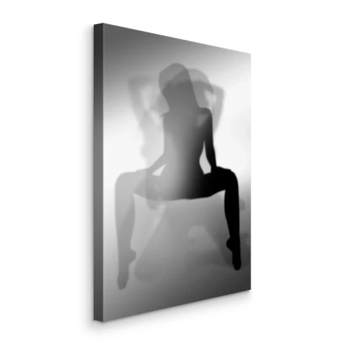 Tableau  Une femme dans un jeu artistique de lumière