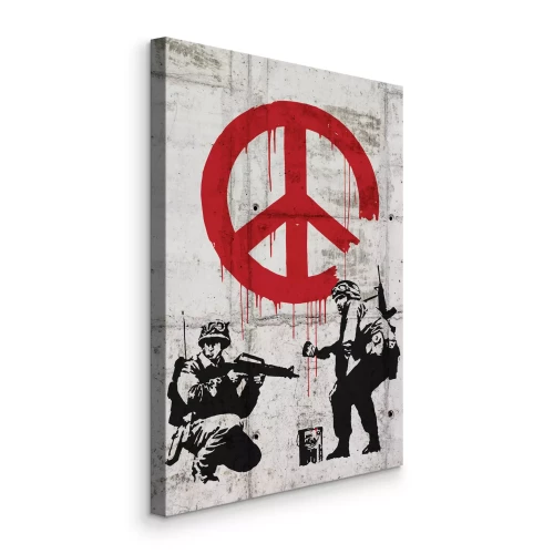 Tableau  Reproduction de Banksy des soldats du CND
