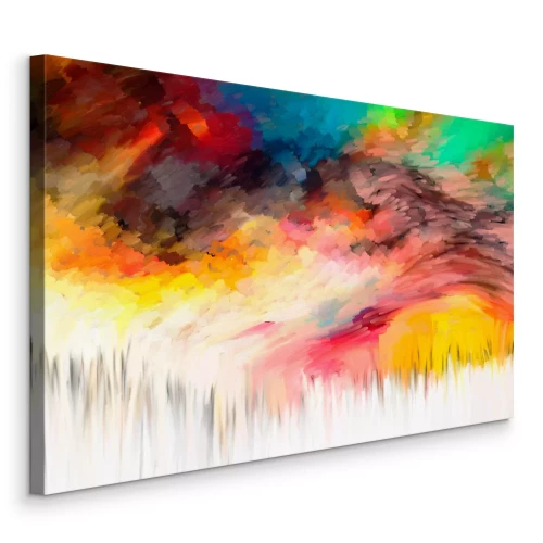 Tableau  Paysage abstrait expressif et coloré