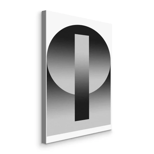 Tableau  Formes abstraites en noir et blanc