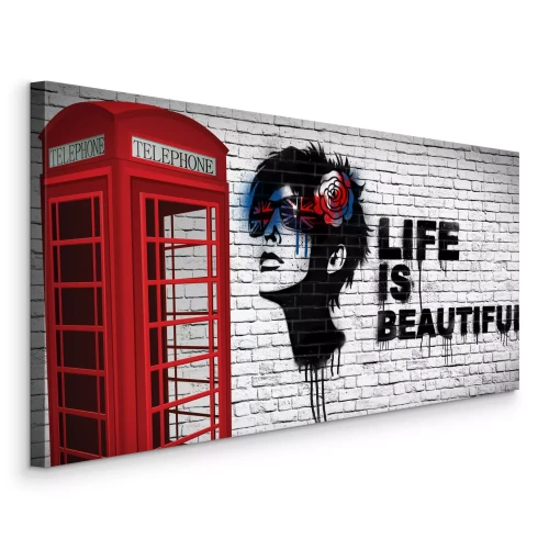 Tableau  Fresque murale à motif britannique