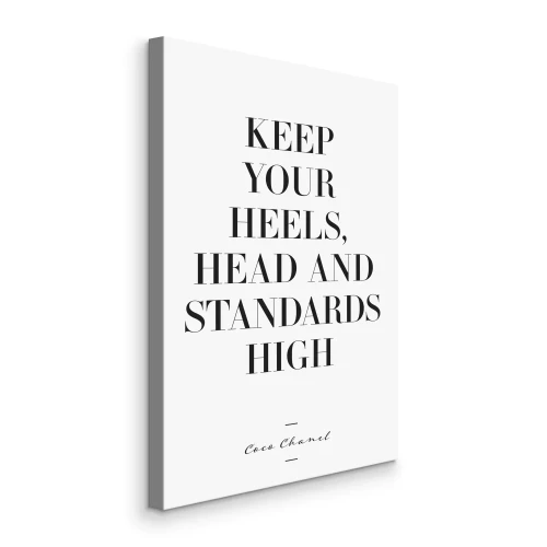 Tableau  Inscription typographique Coco Chanel