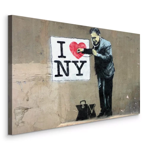 Tableau  Reproduction de Banksy : J’adore New York