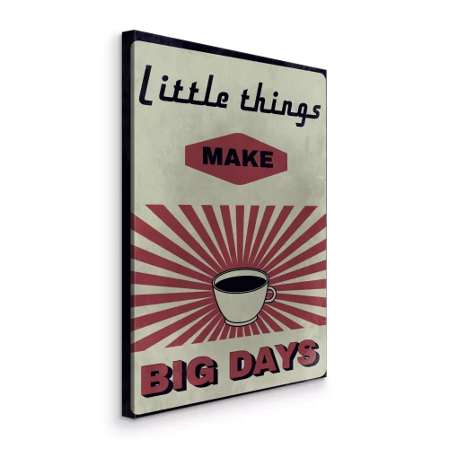 Tableau  Typographie et tasse de café