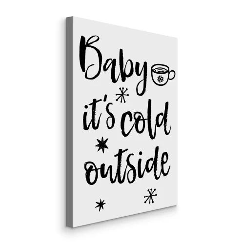 Tableau  Inscription parmi les flocons de neige