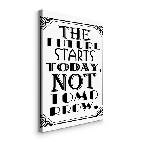 Tableau  Inscription motivante avec cadre décoratif