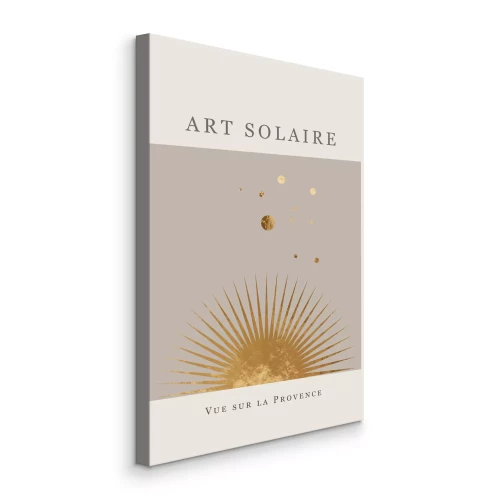 Tableau  Soleil artistique avec signature