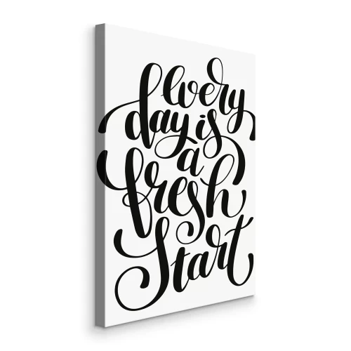Tableau  Une citation sur un nouveau départ chaque jour