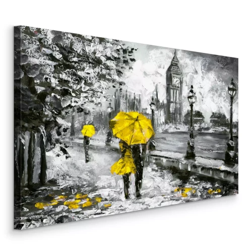 Tableau  Des touches de jaune sur fond de Big Ben