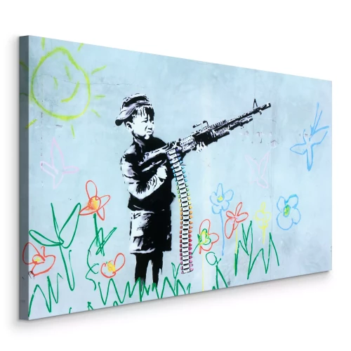 Tableau  Reproduction de Banksy Crayon Boy