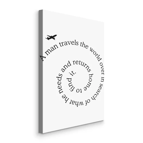 Tableau  Lettrage en spirale typographique