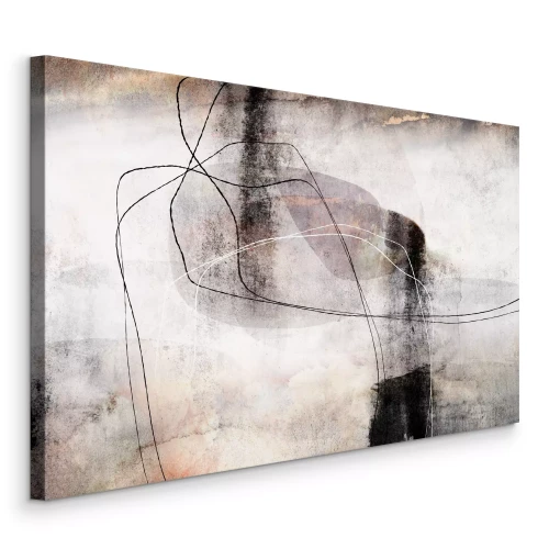 Tableau  Abstraction de style scandinave avec des lignes