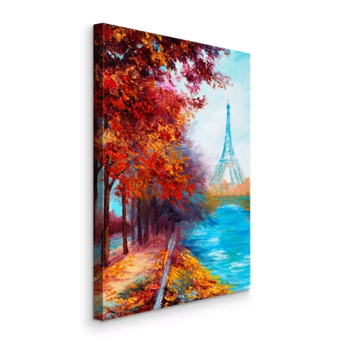 Tableau  La Seine et Paris en automne