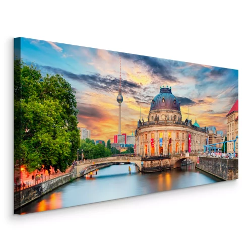 Tableau  Panorama de la rivière à Berlin