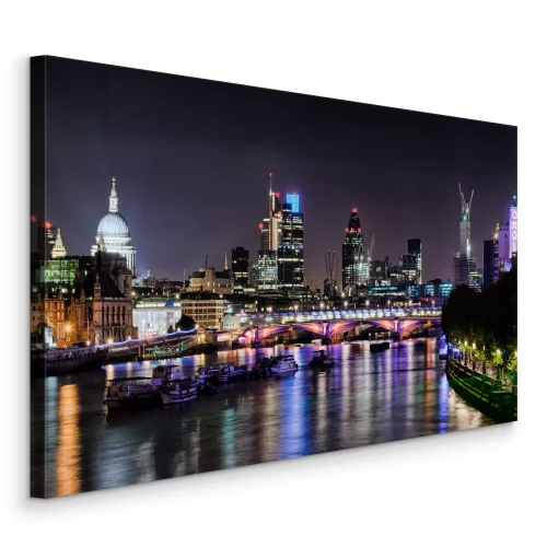 Tableau  Panorama de la ville la nuit