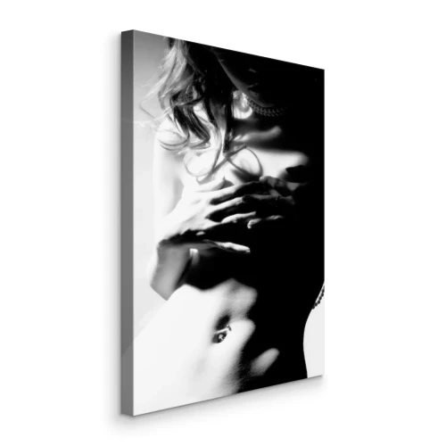 Tableau  Le jeu de lumière sur la silhouette d'une femme