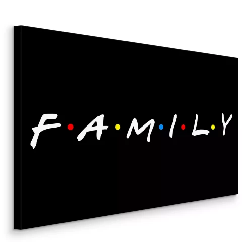 Tableau  Typographie sur le thème de la famille