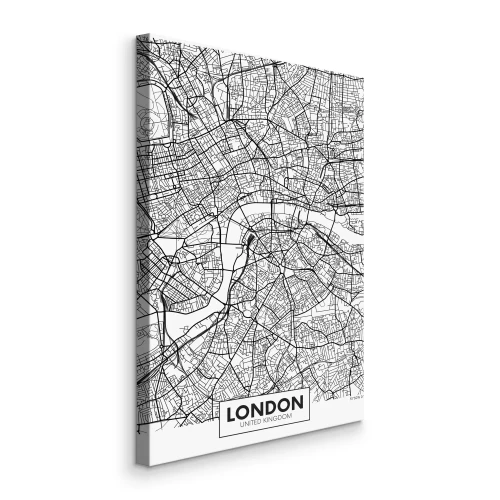 Tableau  Carte détaillée de la ville de Londres