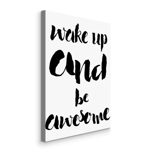 Tableau  Message positif sur fond blanc