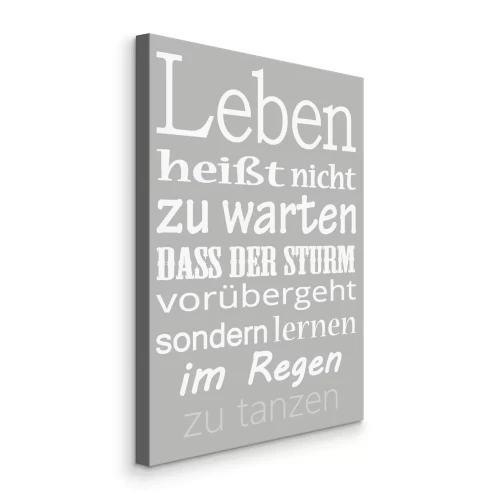 Tableau  Typographie joyeuse sur fond gris