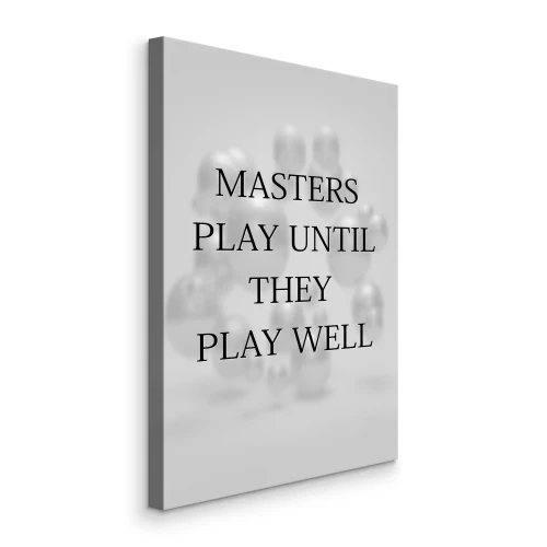 Tableau  Citation sur la perfection à propos des formes grises