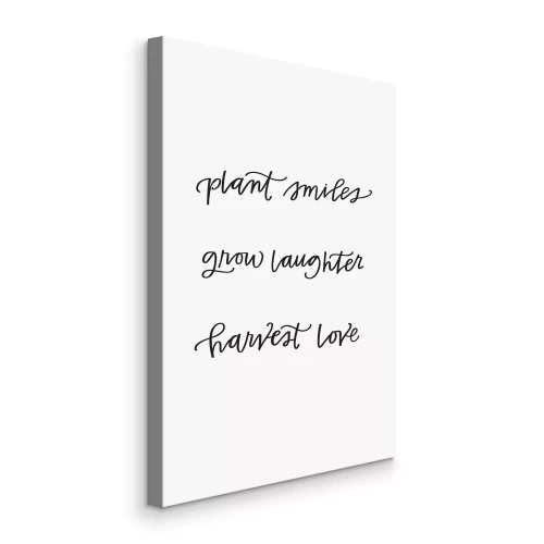 Tableau  Inscription noire autour d'un sourire