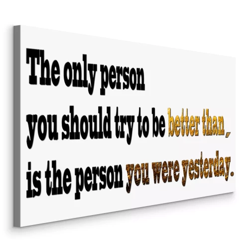 Tableau  Inscription motivante, soyez meilleur