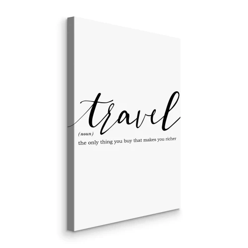 Tableau  Citation de voyage minimaliste