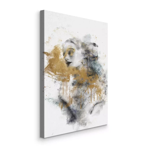 Tableau  Abstraction avec l'image d'une femme