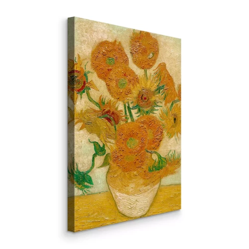 Tableau  Un vase éclatant de tournesols