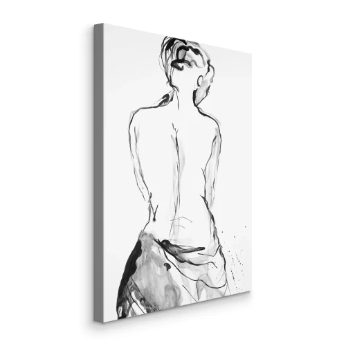 Tableau  Dessin au crayon d'une femme de dos