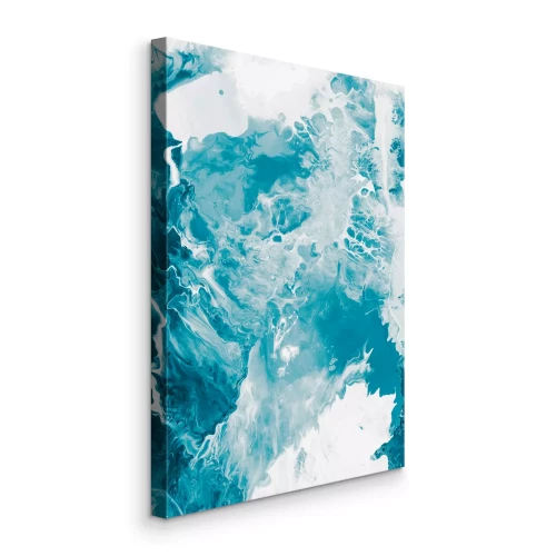 Tableau  Abstraction bleue et blanche de la mer