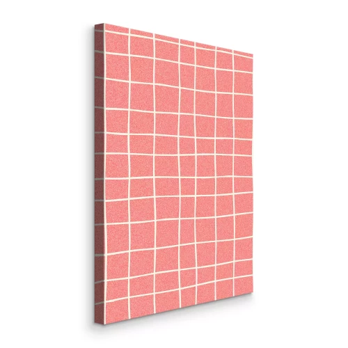 Tableau  Motif à carreaux irréguliers dans une nuance de rose