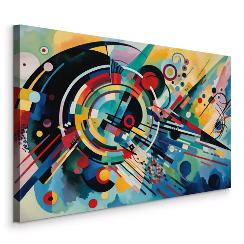 Tableau  Abstraction colorée inspirée par l'œuvre de Wassily