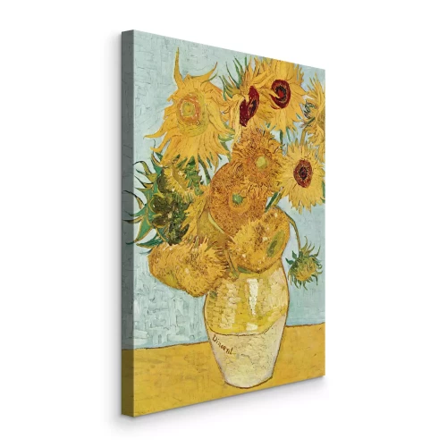 Tableau  Vase jaune avec des tournesols jaunes