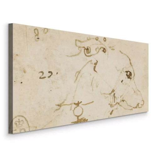 Tableau  Étude d'une tête de chien dans le style Renaissance