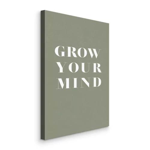 Tableau  L'inscription « Développez votre esprit » sur fond gris