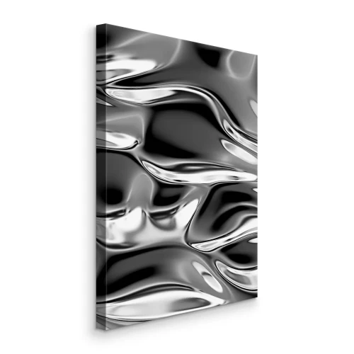 Tableau  Surface ondulée chromée