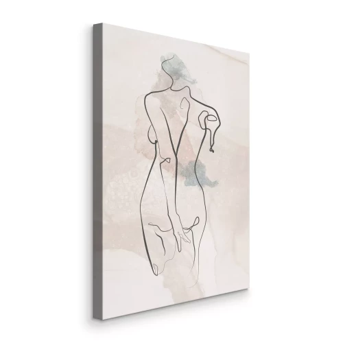 Tableau  Silhouette féminine minimaliste