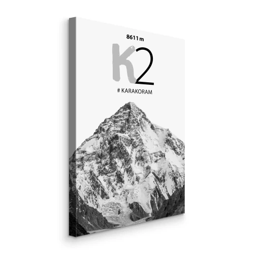 Tableau  Le sommet du K2 avec une signature