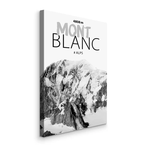 Tableau  Mont Blanc avec signature