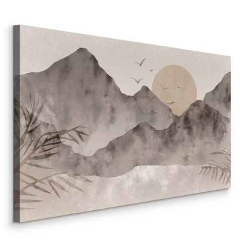 Tableau  Paysage de montagne de style scandinave