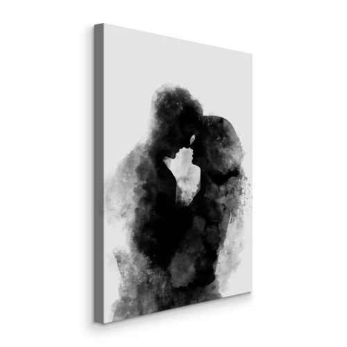 Tableau  Proximité d'une femme et d'un homme dans le style aquarelle