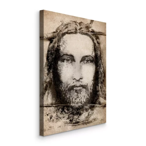 Tableau  Le visage de Jésus du Suaire de Turin en sépia