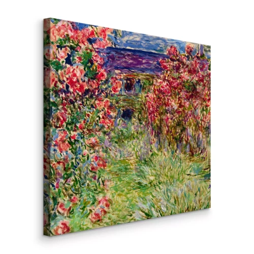 Tableau  La maison dans les roses (Claude Monet)